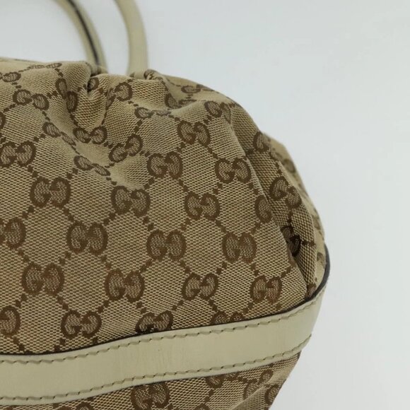 GUCCI GG Canvas Tote Bag Beige Gold 269953 Auth BA4969 - Picture 11 of 16